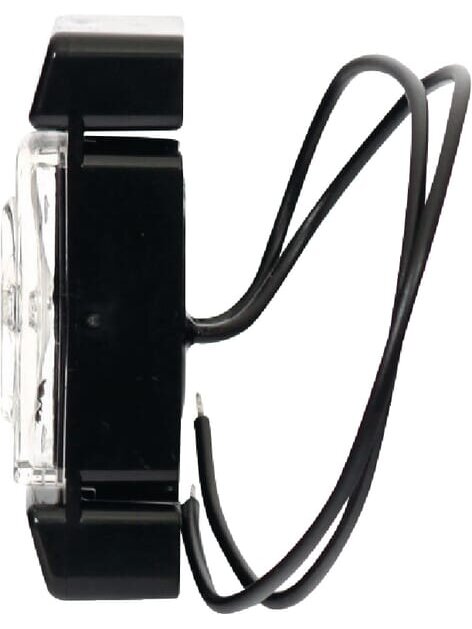 Gabaritinė lemputė LED, stačiakampė, 12/24V, skaidri, tvirtinama varžtais, 72x32mm, 2