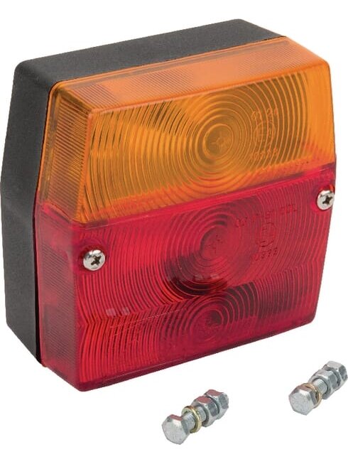 Galinis žibintas kvadratinis, 12 V, raudonos/gintarinės spalvos, tvirtinamas varžtais, "Minipoint", "Aspöck Galinis žibintas kvadratinis, 12 V, raudonos/gintarinės spalvos, tvirtinamas varžtais, "Minipoint", "Aspöck