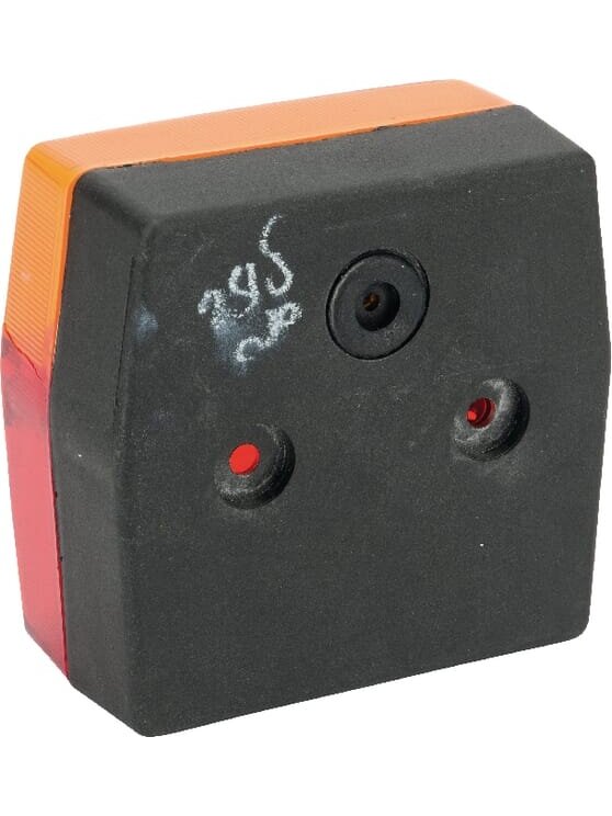 Galinis žibintas kvadratinis, 12 V, raudonos/gintarinės spalvos, tvirtinamas varžtais, "Minipoint", "Aspöck 1 Galinis žibintas kvadratinis, 12 V, raudonos/gintarinės spalvos, tvirtinamas varžtais, "Minipoint", "Aspöck 1