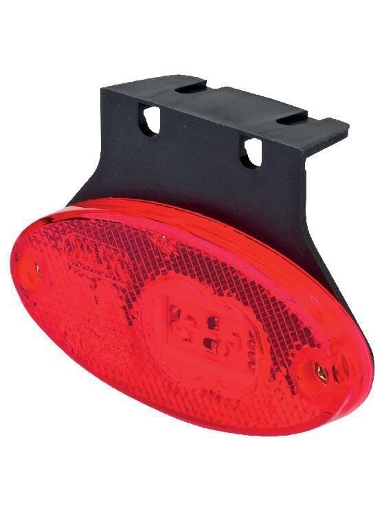 Gabaritinė lemputė LED, ovali, 12/24V, raudona, tvirtinama varžtais, 102x46mm, Gabaritinė lemputė LED, ovali, 12/24V, raudona, tvirtinama varžtais, 102x46mm,