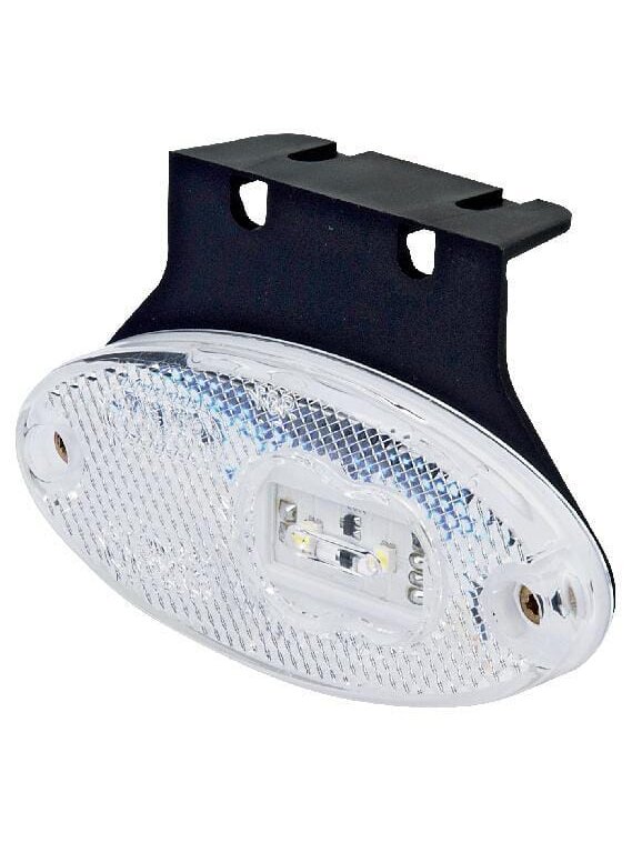 Gabaritinė lemputė LED, ovali, 12/24V, skaidri, tvirtinama varžtais, 102x46mm, Gabaritinė lemputė LED, ovali, 12/24V, skaidri, tvirtinama varžtais, 102x46mm,