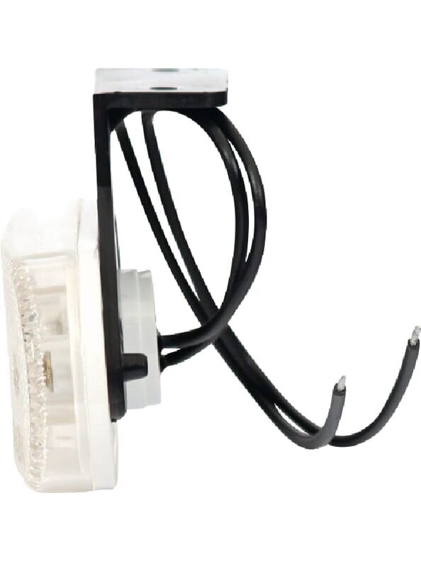 Gabaritinė lemputė LED, stačiakampė, 12/24V, skaidri, tvirtinama varžtais, 113x63mm, 2 Gabaritinė lemputė LED, stačiakampė, 12/24V, skaidri, tvirtinama varžtais, 113x63mm, 2