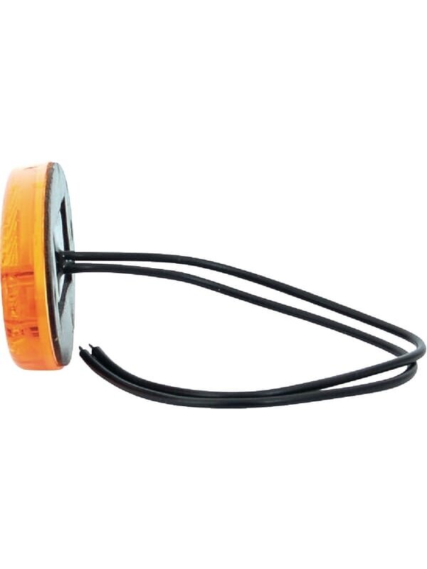 Gabaritinė lemputė LED, ovali, 12/24V, oranžinė, tvirtinama varžtais, 102x46mm,