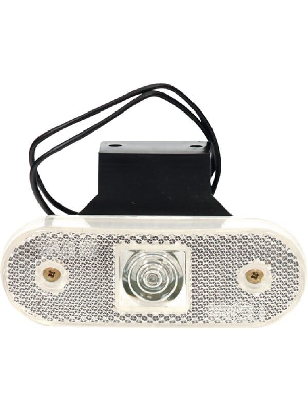 Gabaritinė lemputė LED, stačiakampė, 12/24V, skaidri, tvirtinama varžtais, 113x63mm, Gabaritinė lemputė LED, stačiakampė, 12/24V, skaidri, tvirtinama varžtais, 113x63mm,
