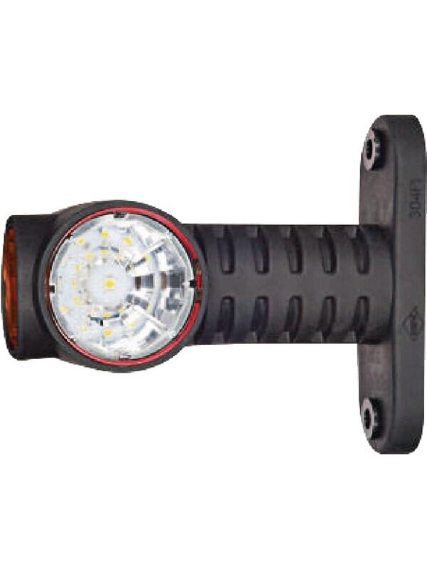 Gabaritinis LED žibintas, 0,7/1,4 W, 12/24 V, balta/oranžinė/raudona, 100x55x118 mm, 3 LED, Kramp Gabaritinis LED žibintas, 0,7/1,4 W, 12/24 V, balta/oranžinė/raudona, 100x55x118 mm, 3 LED, Kramp
