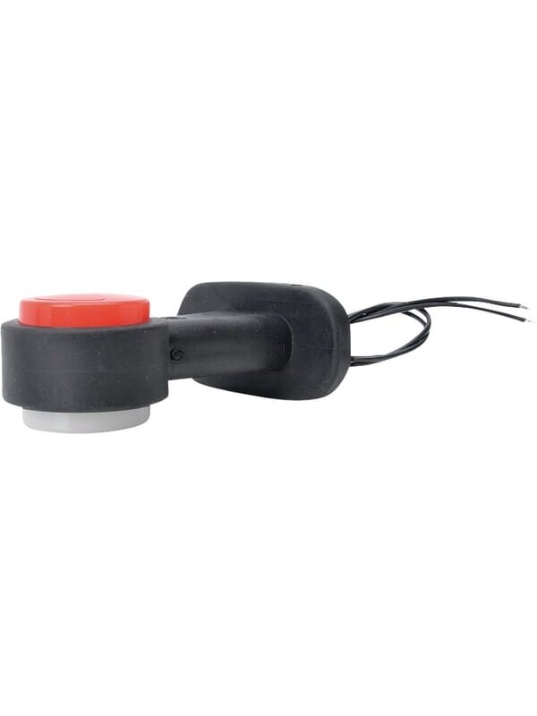 Gabaritinis LED žibintas, apvali, 12/24V, balta/raudona, tvirtinama varžtais, 135xWaś 4 Gabaritinis LED žibintas, apvali, 12/24V, balta/raudona, tvirtinama varžtais, 135xWaś 4