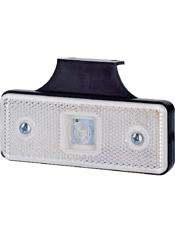 Gabaritinis žibintas LED, 0,4/0,7 W, stačiakampė, 12/24 V, balta, 112x45x17 mm, 1 LED, gopart Gabaritinis žibintas LED, 0,4/0,7 W, stačiakampė, 12/24 V, balta, 112x45x17 mm, 1 LED, gopart