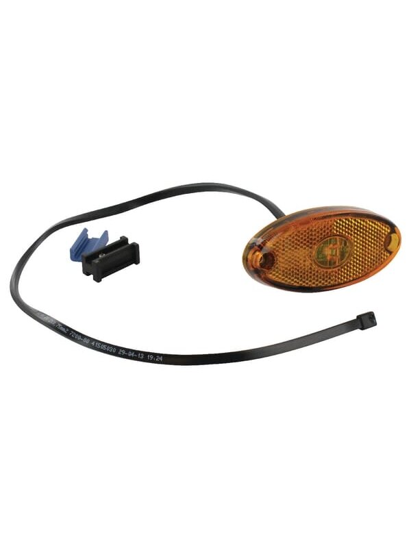 Gabaritinis žibintas LED, ovali, 12 V, oranžinė, tvirtinama varžtais, Aspöck Gabaritinis žibintas LED, ovali, 12 V, oranžinė, tvirtinama varžtais, Aspöck