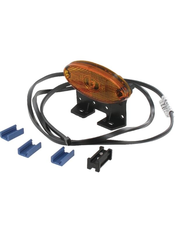 Gabaritinis žibintas LED, ovali, 12 V, oranžinė, tvirtinama varžtais, Aspöck Gabaritinis žibintas LED, ovali, 12 V, oranžinė, tvirtinama varžtais, Aspöck