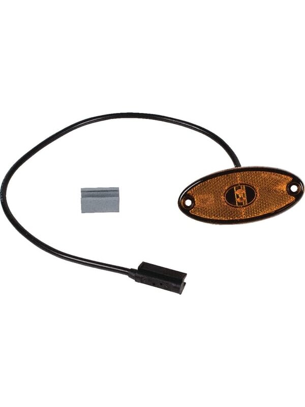 Gabaritinis žibintas LED, ovali, 24 V, oranžinė, tvirtinama varžtais, 101x14x44 mm, Aspöck Gabaritinis žibintas LED, ovali, 24 V, oranžinė, tvirtinama varžtais, 101x14x44 mm, Aspöck
