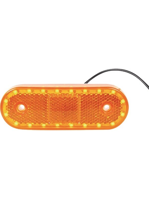 Gabaritinis žibintas LED, stačiakampė, 12-24V, 114x40x25mm, Kramp 5 Gabaritinis žibintas LED, stačiakampė, 12-24V, 114x40x25mm, Kramp 5