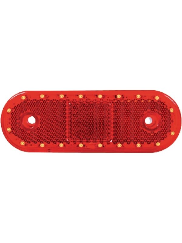 Gabaritinis žibintas LED, stačiakampė, 12-24V, 114x40x25mm, Kramp