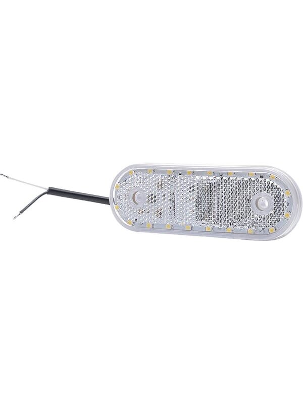 Gabaritinis žibintas LED, stačiakampė, 12-24V, 114x40x25mm, Kramp 1 Gabaritinis žibintas LED, stačiakampė, 12-24V, 114x40x25mm, Kramp 1