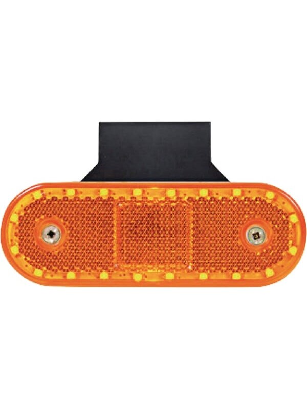 Gabaritinis žibintas LED, stačiakampė, 12-24V, 114x40x25mm, Kramp