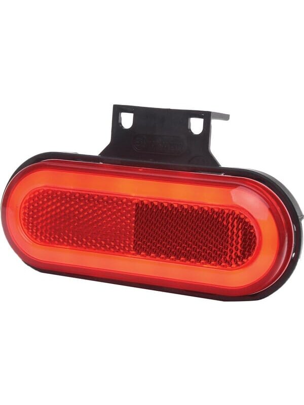 Gabaritinis žibintas LED, stačiakampė, 12-24V, 124x49x20mm, Kramp