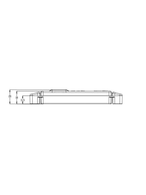 Gabaritinis žibintas LED, stačiakampė, 12-24V, 130x32x20mm, Kramp 4 Gabaritinis žibintas LED, stačiakampė, 12-24V, 130x32x20mm, Kramp 4