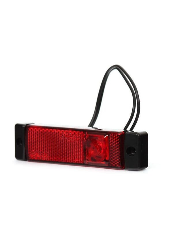 Gabaritinis žibintas LED, stačiakampė, 12-24V, 130x32x20mm, Kramp Gabaritinis žibintas LED, stačiakampė, 12-24V, 130x32x20mm, Kramp