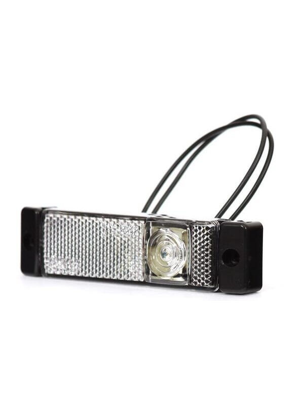 Gabaritinis žibintas LED, stačiakampė, 12-24V, 130x32x20mm, Kramp Gabaritinis žibintas LED, stačiakampė, 12-24V, 130x32x20mm, Kramp