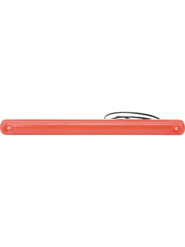 Gabaritinis žibintas LED, stačiakampė, 12/24V, raudona, tvirtinama varžtais, 237x22mm, Waś