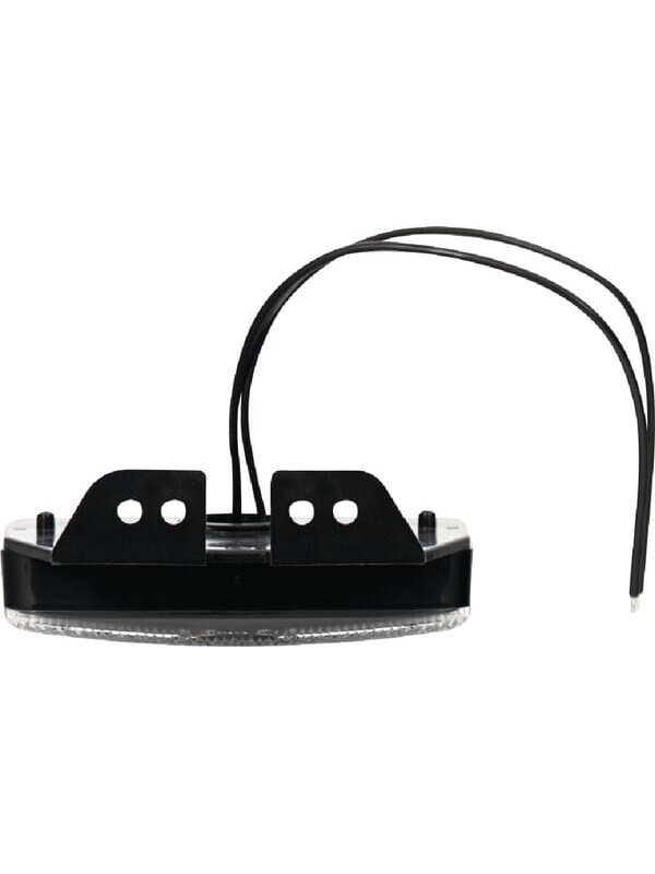 Gabaritinis žibintas LED, stačiakampė, 12/24V, skaidri, tvirtinama varžtais, 111x75mm, Waś 1