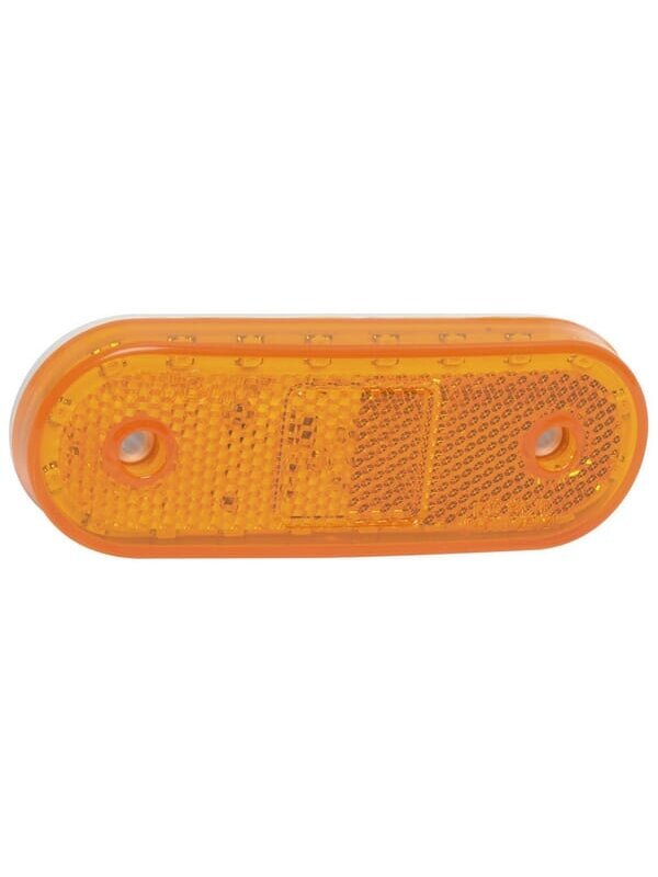 Gabaritinis žibintas LED, stačiakampė, gintarinė, tvirtinama varžtais, 40x114 mm, Waś Gabaritinis žibintas LED, stačiakampė, gintarinė, tvirtinama varžtais, 40x114 mm, Waś
