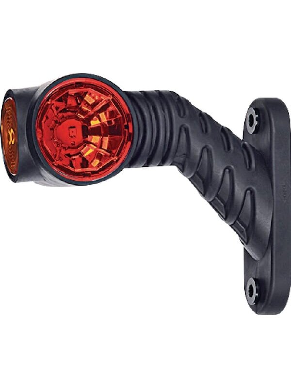 Gabaritinis žibintas LH LED, 0,7/1,4 W, 12-24 V, balta/oranžinė/raudona, 110x55x125 mm, 3 LED, Kramp Gabaritinis žibintas LH LED, 0,7/1,4 W, 12-24 V, balta/oranžinė/raudona, 110x55x125 mm, 3 LED, Kramp