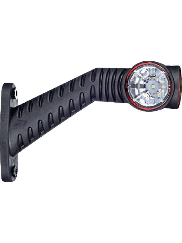 Gabaritinis žibintas LH LED, 0,7/1,4 W, 12/24 V, balta/oranžinė/raudona, 125x55x175 mm, 3 LED, Kramp Gabaritinis žibintas LH LED, 0,7/1,4 W, 12/24 V, balta/oranžinė/raudona, 125x55x175 mm, 3 LED, Kramp