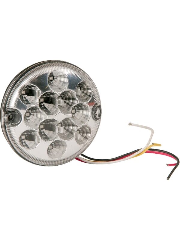 Galinis LED žibintas, apvalus, 12/24V, Ø 95 mm Galinis LED žibintas, apvalus, 12/24V, Ø 95 mm