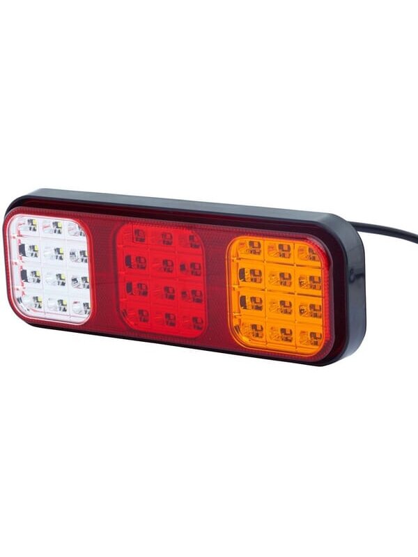 Galinis LED žibintas, stačiakampis, 12/24 V, raudonas/juodos/baltos spalvos, tvirtinamas varžtais, 284x37x100 mm, "Hella ValueFit Galinis LED žibintas, stačiakampis, 12/24 V, raudonas/juodos/baltos spalvos, tvirtinamas varžtais, 284x37x100 mm, "Hella ValueFit