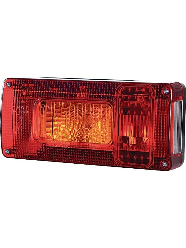 Galinis žibintas LH 5/21W, stačiakampis, 12/24V, baltas/oranžinis/raudonas, 218x54.5x100mm, gopart Galinis žibintas LH 5/21W, stačiakampis, 12/24V, baltas/oranžinis/raudonas, 218x54.5x100mm, gopart