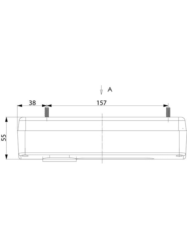 Galinis žibintas RH 5/21W, stačiakampio formos, 12/24V, baltas/oranžinis/raudonas, 218x54.5x100mm, gopart 4