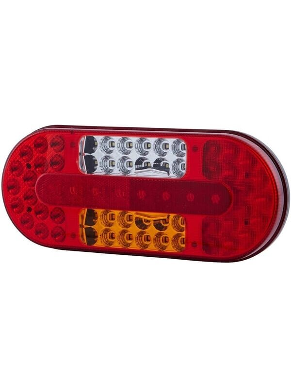 Galinis žibintas RH LED, stačiakampio formos, 10/30 V, raudonos/juodos/baltos spalvos, tvirtinamas varžtais, 323x38x134 mm, "Hella ValueFit Galinis žibintas RH LED, stačiakampio formos, 10/30 V, raudonos/juodos/baltos spalvos, tvirtinamas varžtais, 323x38x134 mm, "Hella ValueFit