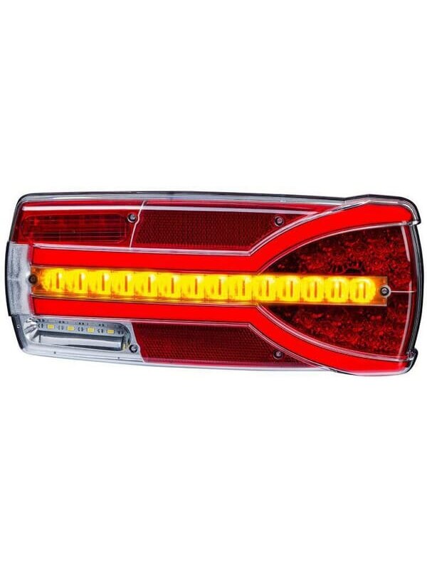 Galinis žibintas RH LED, stačiakampio formos, 12/24V, baltas/oranžinis/raudonas, 304x132x48mm, Kramp 1 Galinis žibintas RH LED, stačiakampio formos, 12/24V, baltas/oranžinis/raudonas, 304x132x48mm, Kramp 1