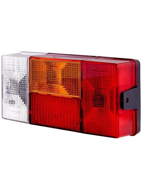 Galinis žibintas RH stačiakampio formos, 12/24V, raudonas/oranžinis/baltas, tvirtinamas varžtais, 210x66x108mm, Hella Galinis žibintas RH stačiakampio formos, 12/24V, raudonas/oranžinis/baltas, tvirtinamas varžtais, 210x66x108mm, Hella