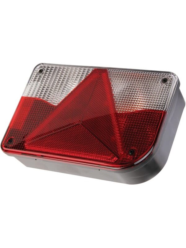 Galinis žibintas RH stačiakampio formos, 12/24V, raudonas/permatomas/gintarinis, tvirtinamas varžtais, 200x55x130mm, Jokon Galinis žibintas RH stačiakampio formos, 12/24V, raudonas/permatomas/gintarinis, tvirtinamas varžtais, 200x55x130mm, Jokon