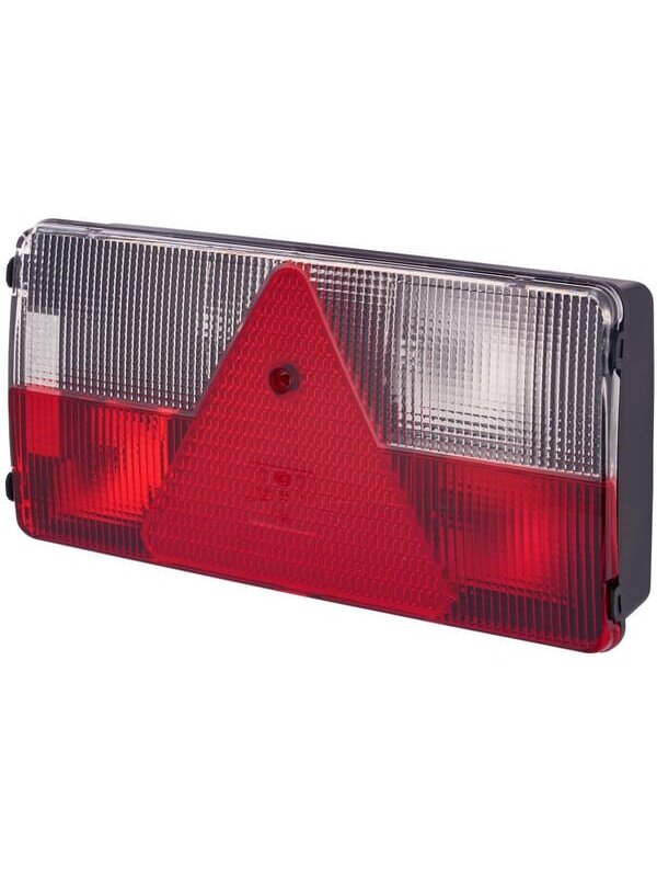 Galinis žibintas RH stačiakampio formos, 12V, raudonas/oranžinis/baltas, korpusas: pilkas, tvirtinamas varžtais, 281x53,5x138,9 mm, Hella Galinis žibintas RH stačiakampio formos, 12V, raudonas/oranžinis/baltas, korpusas: pilkas, tvirtinamas varžtais, 281x53,5x138,9 mm, Hella