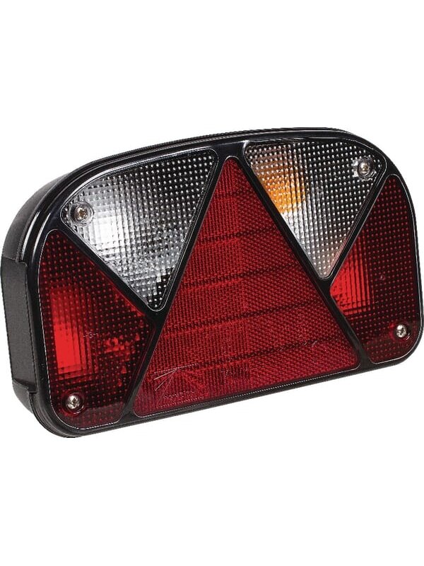 Galinis žibintas RH stačiakampio formos, 12V, raudonas/permatomas, prisukamas varžtais, 240x52 mm, "Multipoint II", gamintojas "Aspöck Galinis žibintas RH stačiakampio formos, 12V, raudonas/permatomas, prisukamas varžtais, 240x52 mm, "Multipoint II", gamintojas "Aspöck