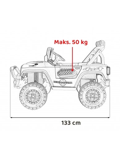 "Geoland" maitinimo Elektromobilis vaikams Juoda 16 "Geoland" maitinimo Elektromobilis vaikams Juoda 16