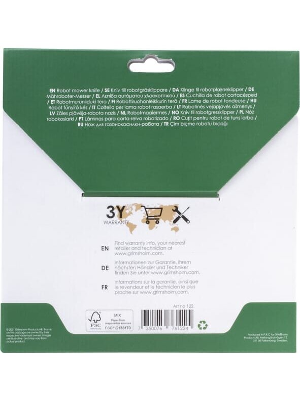Geležtė "Stiga Autoclip", 29 cm, 1x geležtė su 4 varžtais 1 Geležtė "Stiga Autoclip", 29 cm, 1x geležtė su 4 varžtais 1