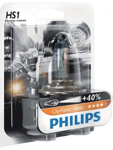 Halogeninė lemputė HS1 12V 35W/35W PX43t "Philips Halogeninė lemputė HS1 12V 35W/35W PX43t "Philips