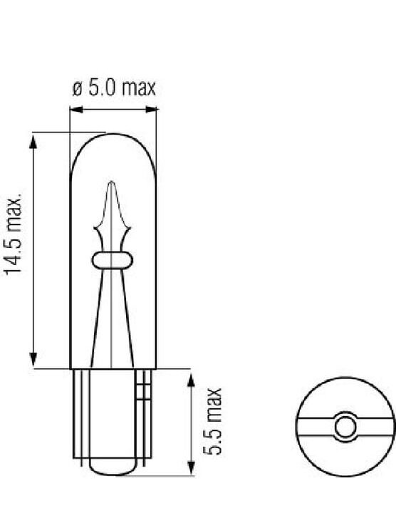 Halogeninė lemputė W1.2W 12V 1.2W W2x4.6d Kramp 1 Halogeninė lemputė W1.2W 12V 1.2W W2x4.6d Kramp 1