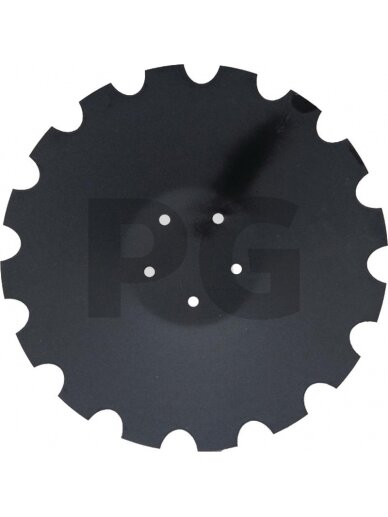 Įgaubtas diskas, dantytas, Ø 460 x 5 mm Įgaubtas diskas, dantytas, Ø 460 x 5 mm