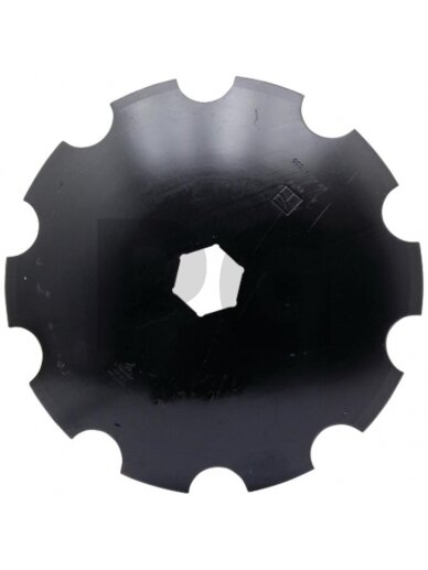 Įgaubtas diskas Dantytas, Ø 610 x 6 mm, for hexagonal shaft Įgaubtas diskas Dantytas, Ø 610 x 6 mm, for hexagonal shaft