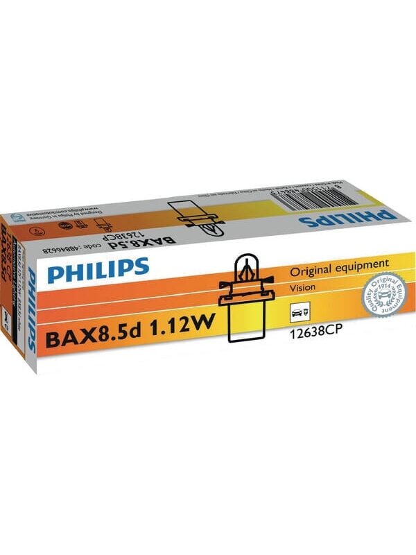 Įprastinė 12V 1.1W BX8.5d "Philips" lemputė 1 Įprastinė 12V 1.1W BX8.5d "Philips" lemputė 1