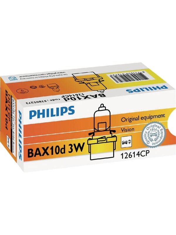 Įprastinė 12V 3W B10d "Philips" lemputė 1 Įprastinė 12V 3W B10d "Philips" lemputė 1