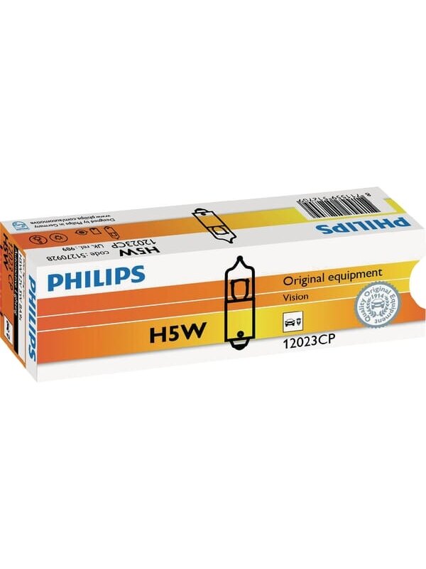 Įprastinė lemputė H5W 12V 5W BA9s Philips Įprastinė lemputė H5W 12V 5W BA9s Philips