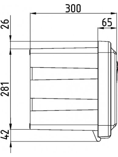 Įrankių dėžė 350x750x300 mm, 47,5 l talpa, juodas plastikas, Just 81105, Daken 2