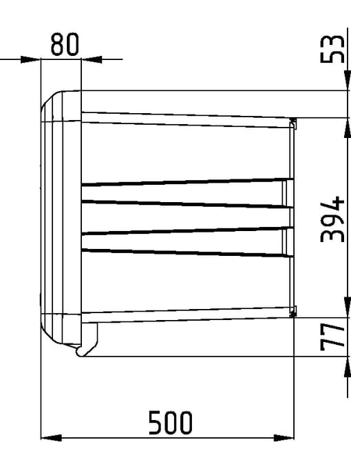 Įrankių dėžė 522x1250x500mm, 190l talpa, juodas plastikas, Welvet 81009, Daken 1