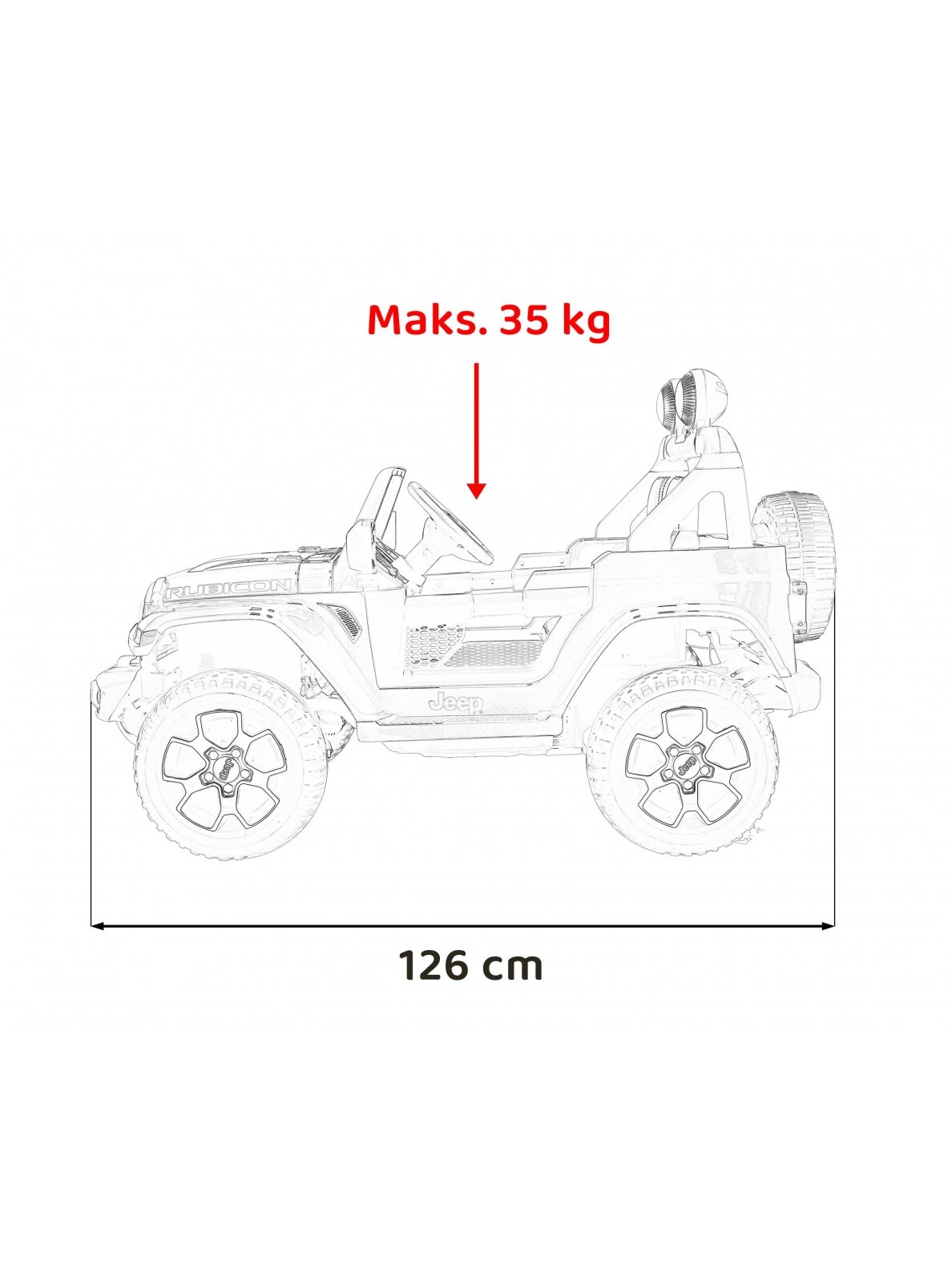 "Jeep Wrangler Rubicon" juodas 14