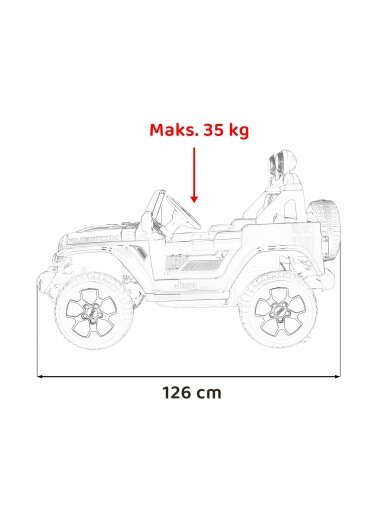 "Jeep Wrangler Rubicon" juodas 14 "Jeep Wrangler Rubicon" juodas 14